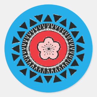 Sticker pour drapeau d'inspiration aborigène de Ta
