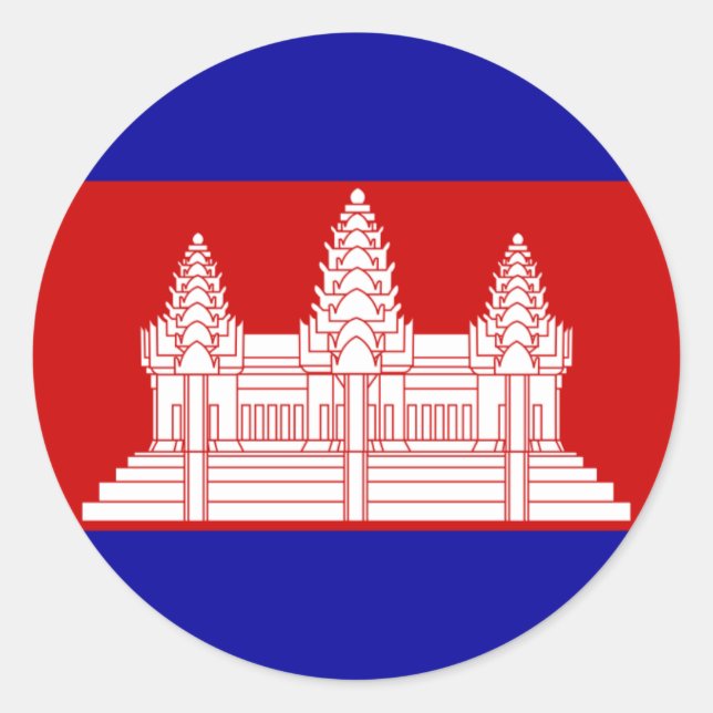 Sticker pour drapeau du Cambodge (Devant)