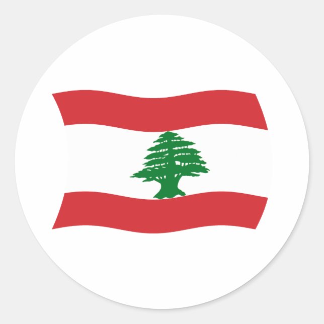 Sticker pour drapeau du Liban (Devant)