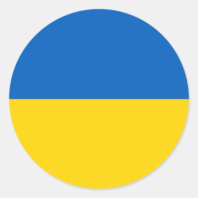 Sticker pour drapeau ukrainien (Devant)