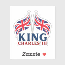 Sticker pour drapeaux King Charles III, Union Jack