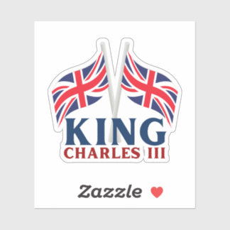 Sticker pour drapeaux King Charles III, Union Jack