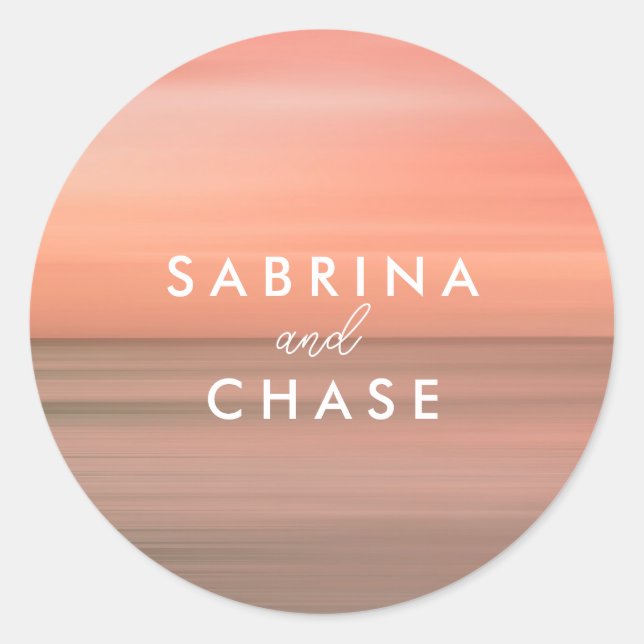 Sticker pour enveloppe de mariage personnalisée ro (Devant)