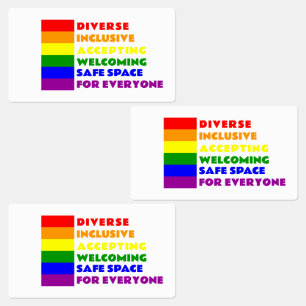 Sticker pour espace sécurisé LGBTQ+