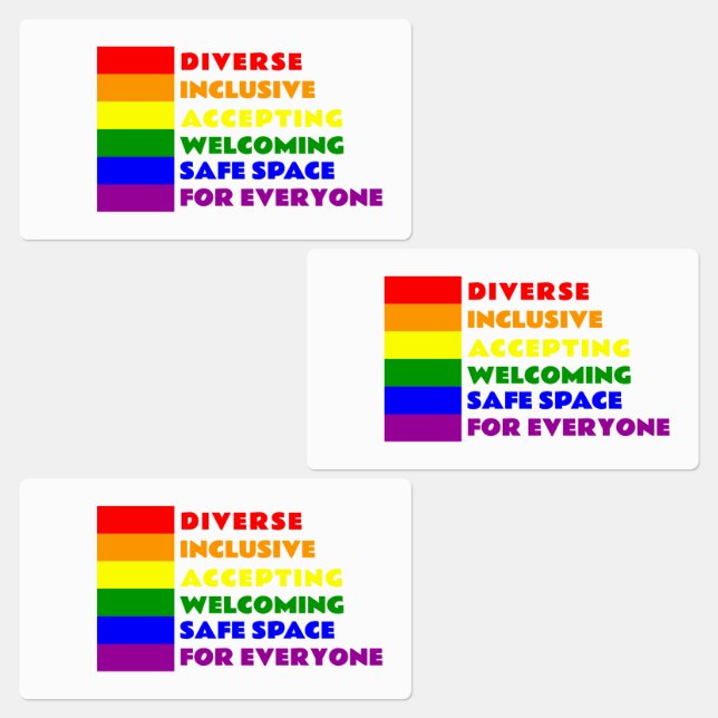 Sticker pour espace sécurisé LGBTQ+ (Groupe)