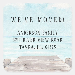 Sticker pour Étiquette de adresse nouvelle maison