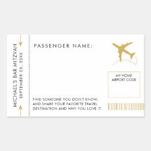 Sticker pour étiquette de voyage Thème d'embarquem