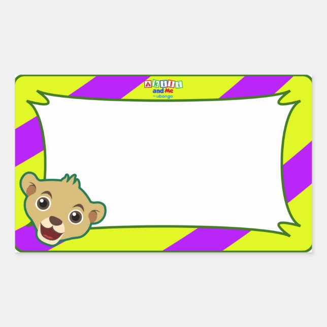 Sticker pour étiquette Little Lion Name (Devant)