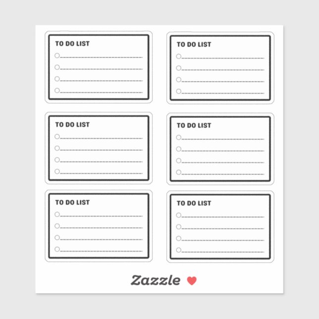 Sticker Pour faire la liste des planificateurs quotidiens (Feuille)