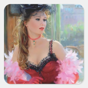 Sticker pour femme douce