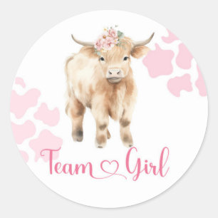 Sticker pour fille de l'équipe de Heifer ou Bull C