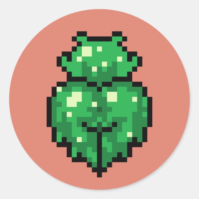 Sticker pour fille mince verte (Devant)