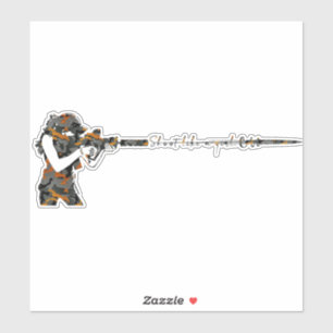 Sticker pour filles de tir