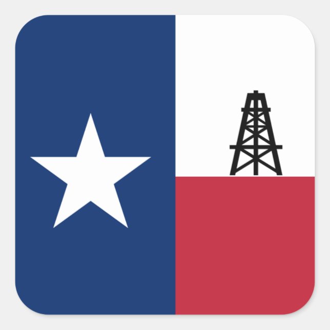 Sticker pour forage pétrolier Texas (Devant)