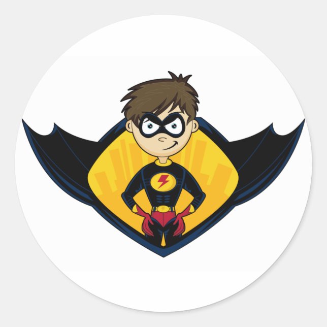Sticker pour garçon Superhero (Devant)