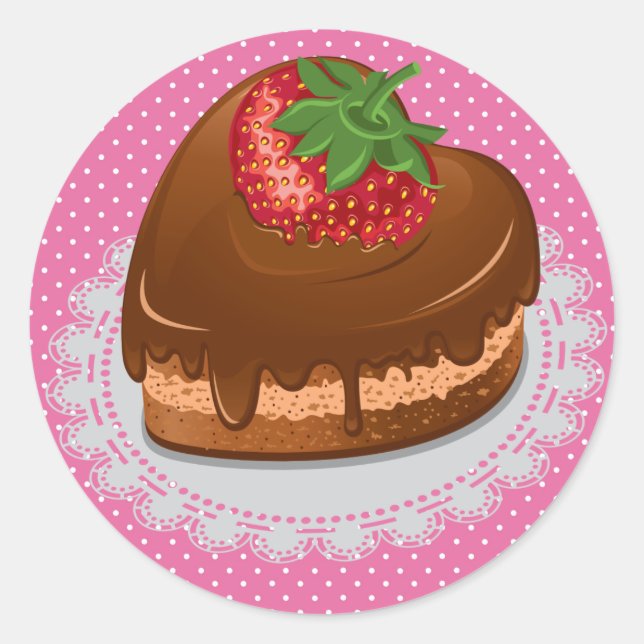 Sticker pour gâteau cardiaque (Devant)