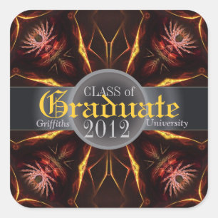 Sticker pour graduation du prix Dessert Flowers