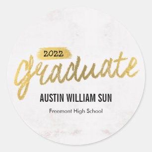 Sticker pour graduation en brosse rustique ou scea