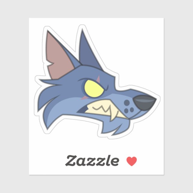 Sticker pour grand loup (Feuille)