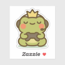 Sticker pour grenouille Kawaii Gamer