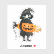 Sticker pour Halloween Citrouille mignon