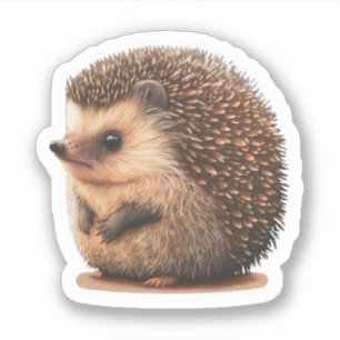Sticker pour hérisson mignon