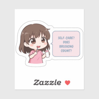 Sticker pour Humour de soins personnels de la mère