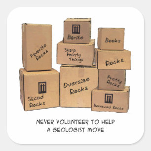 Sticker pour Humour mobile géologue