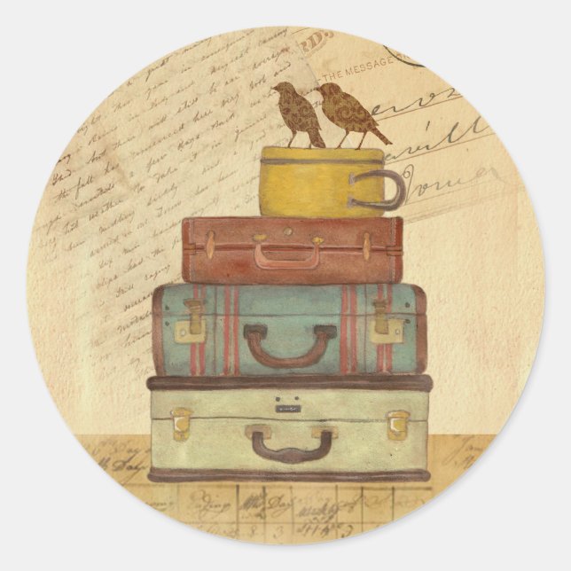 Sticker Pour inséparables Prêt À Voler (Devant)