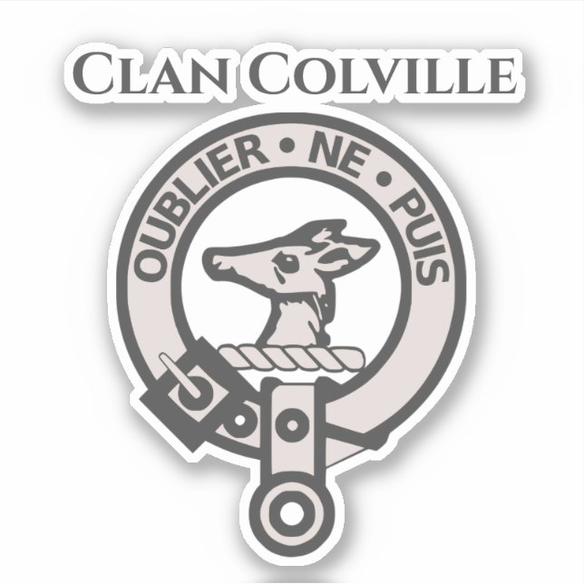 Sticker pour insigne de crête du clan écossais Col (Devant)