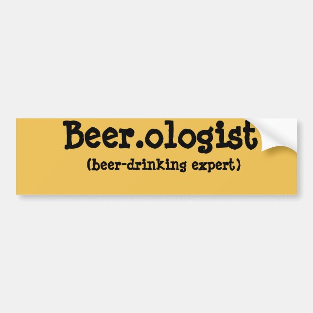 Sticker pour la bière drôle.ologiste de pare-chocs (Devant)