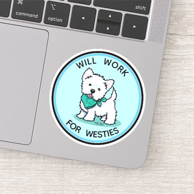 Sticker pour la coupe de Westie (Détail)