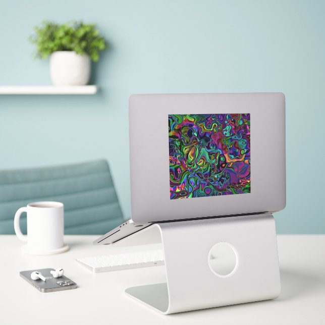 Sticker pour la fonte du cerveau (Ordinateur portable sur le bureau)