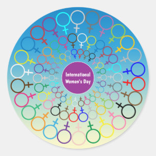 Sticker pour la Journée internationale de la femme