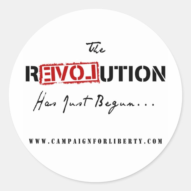 Sticker pour la révolution (Devant)