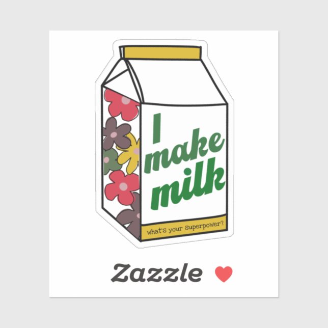 Sticker pour la sensibilisation à l'allaitement ma (Feuille)