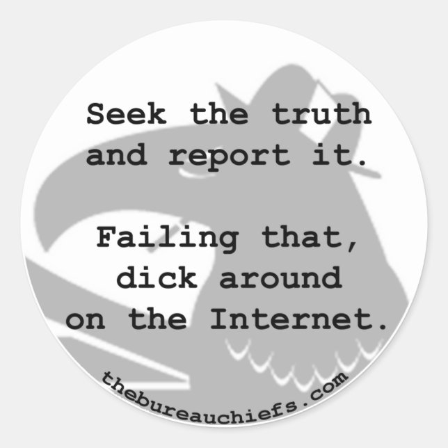 Sticker pour la vérité (Devant)