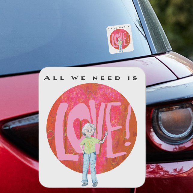 Sticker pour l'amour et la paix (Créateur téléchargé)