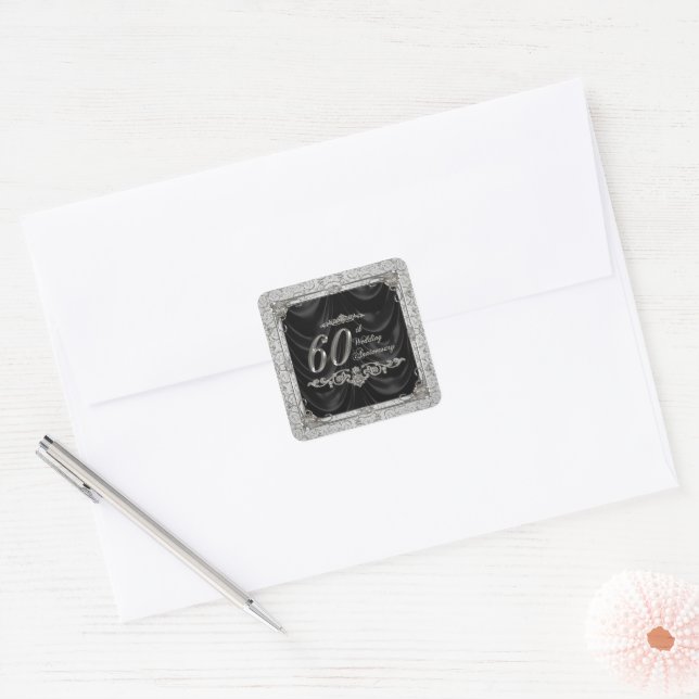 Sticker pour l'anniversaire du Mariage diamant (Enveloppe)