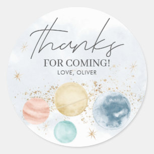 Sticker pour l'anniversaire Space Boys Étiquettes