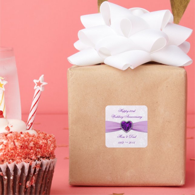 Sticker pour le 33e anniversaire du Mariage Damask (Fête)