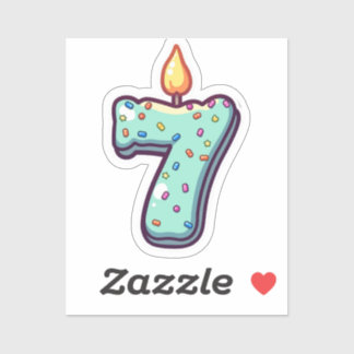 Sticker pour le 7e anniversaire