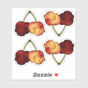 Sticker pour le crâne de cerisier doux pour la mor