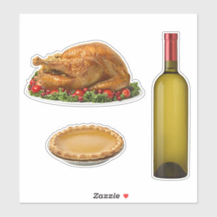 Sticker pour le dîner de Thanksgiving