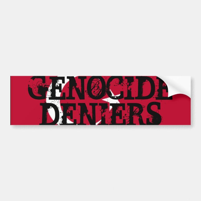 Sticker pour le génocide Deniers Bumper (Devant)