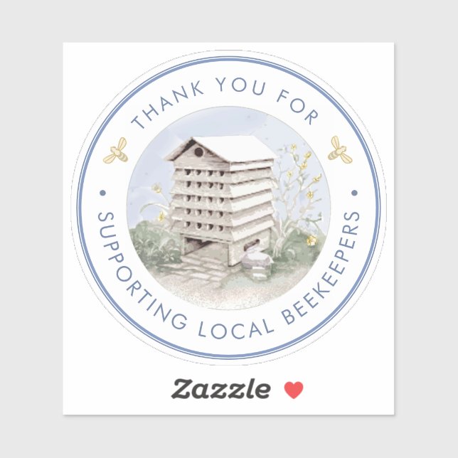 Sticker pour le miel pour apiculteur de porte ou d (Feuille)