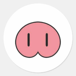Sticker pour le museau de porc