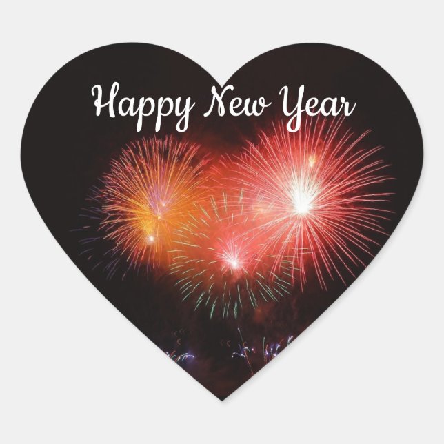 Sticker pour le Nouvel An Fireworks (Devant)