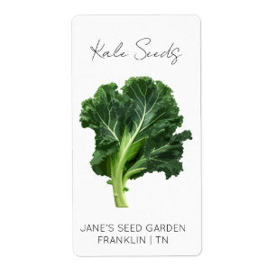 Sticker pour le paquet de semences   Kale Seed Éti