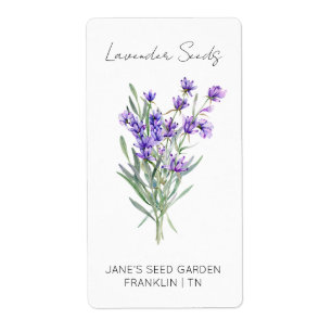 Sticker pour le paquet de semences   Lavender Seed